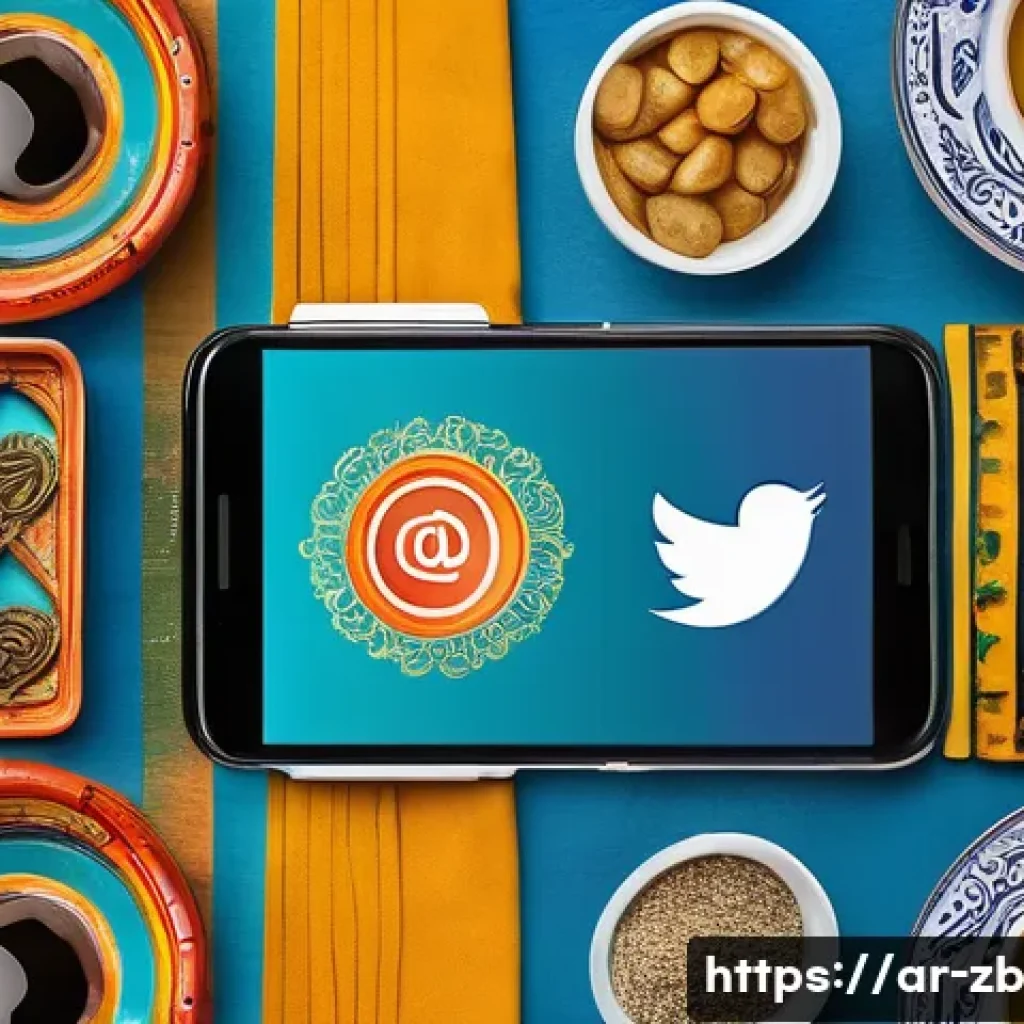 소셜미디어에서의 문화적 의미 발견하기 - A vibrant social media feed showcasing a diverse group of young Arab adults interacting with traditi...